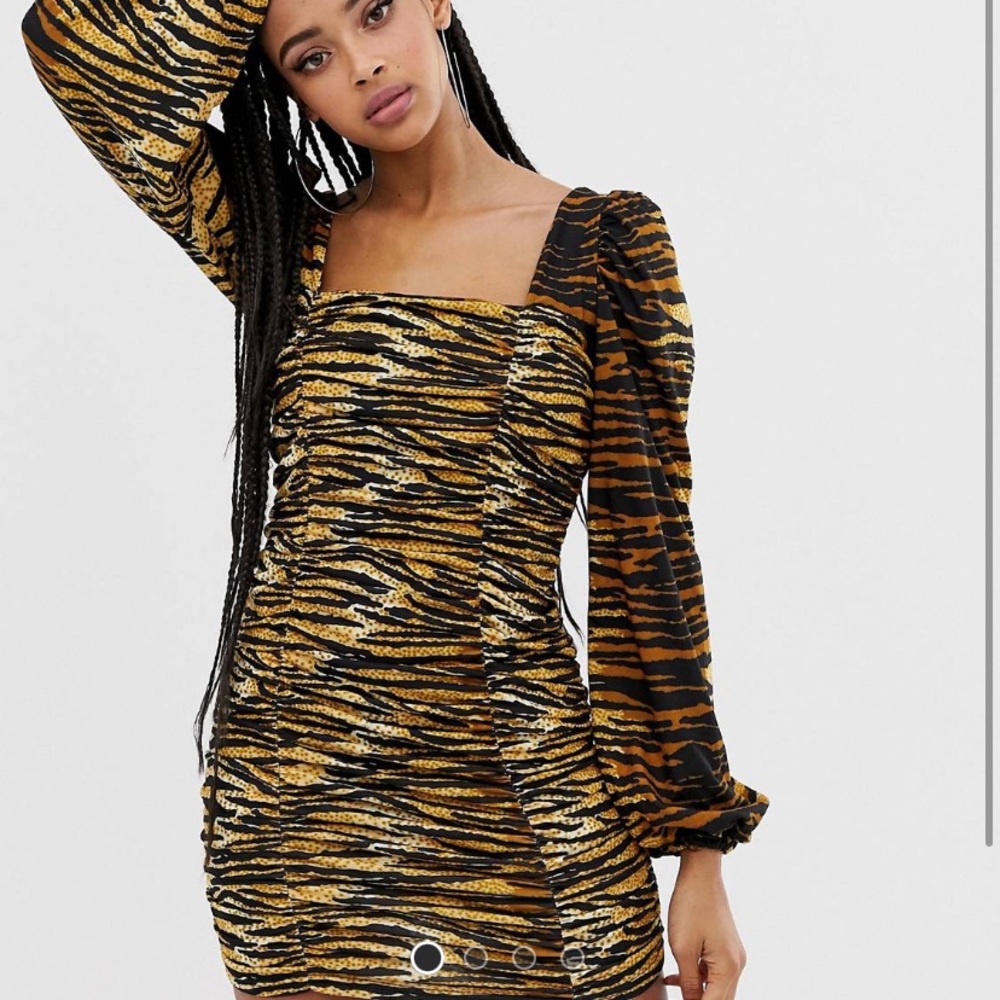 ASOS tiger print dress